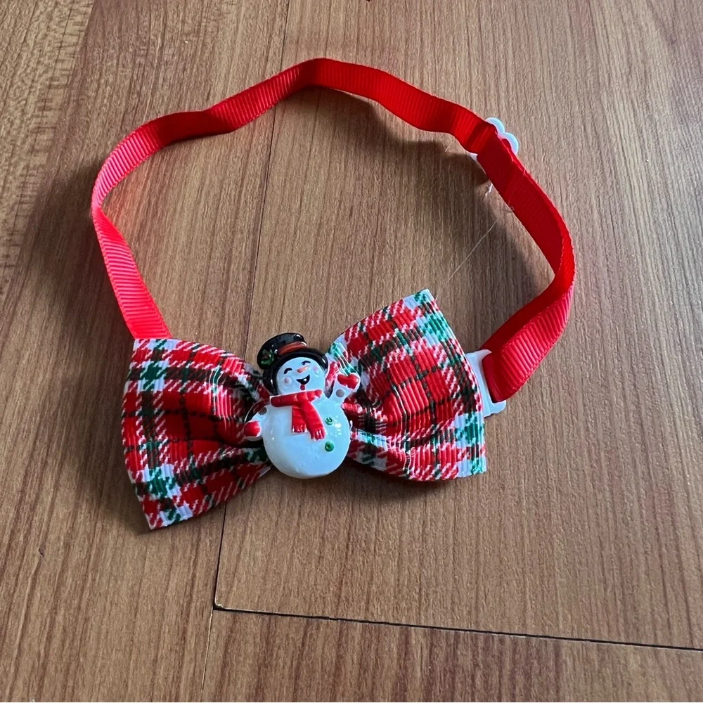 Merry Christmas snowman cat/dog collar